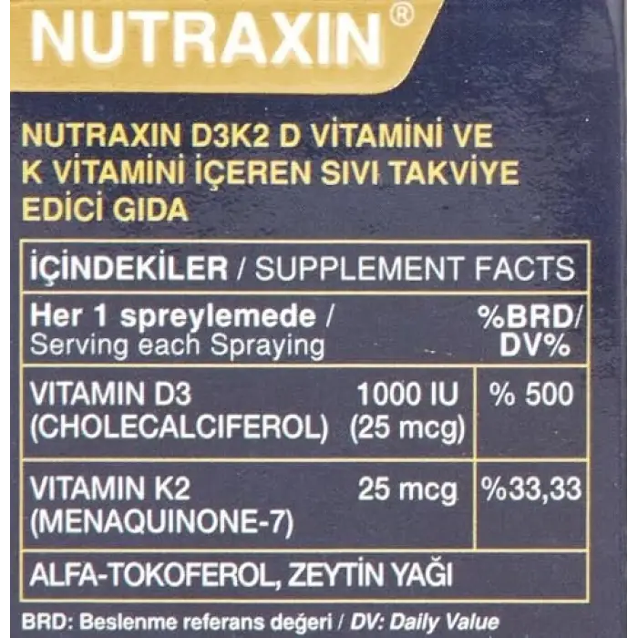 D3K2 Vitamin 30 Ml (4 paketi)