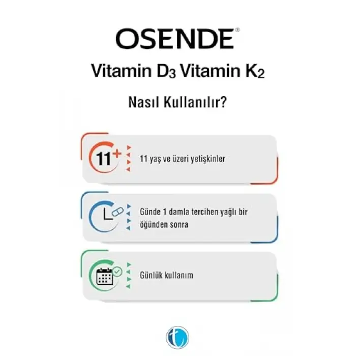 D3K2 vitamini damla, 20 ml