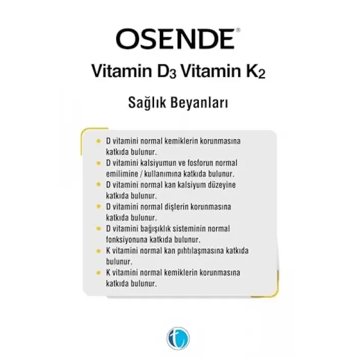 D3K2 vitamini damla, 20 ml