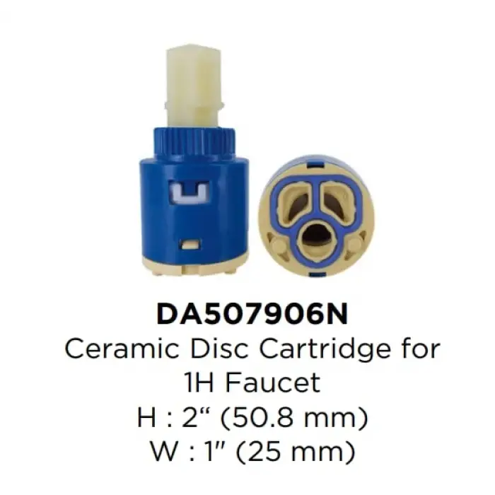 DA507906N fırçalanmış nikel seramik disk kartuş