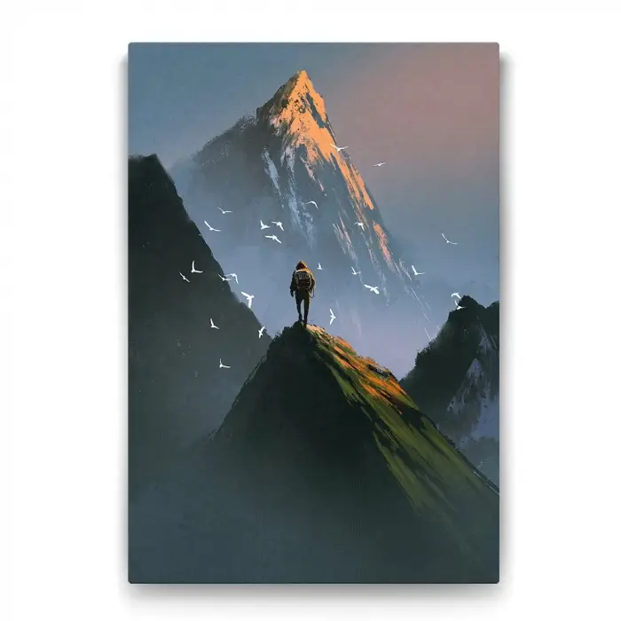 Dağın Zirvesi Tablosu - 60x90cm