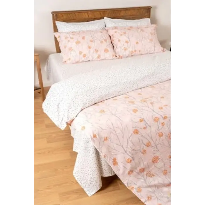 Daisy Çift Kişilik Nevresim Takımı, Pembe