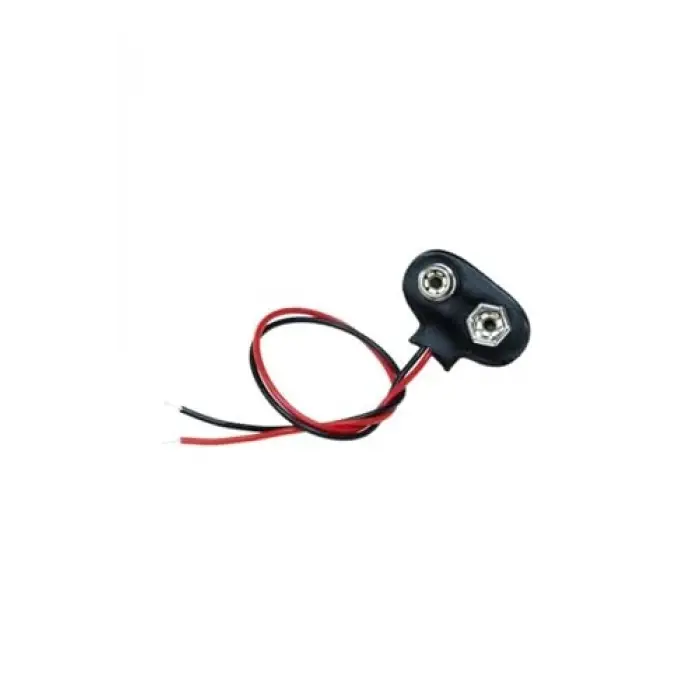 Daix 9 Volt Pil Başlığı 9V Pil Yuvası Pil Yatağı 10 Adet