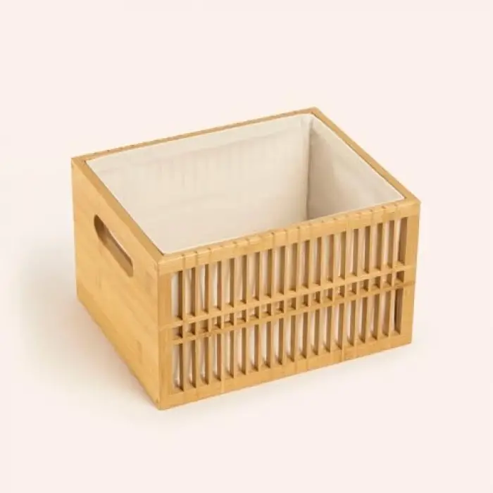 Dalı Natural Bambu Sepet 27x22x17 Cm
