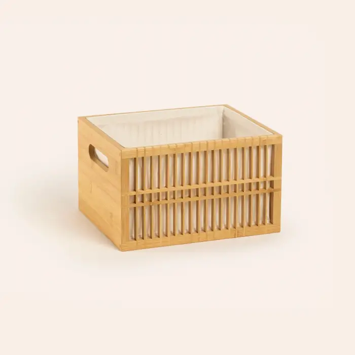 Dalı Natural Bambu Sepet 27x22x17 Cm