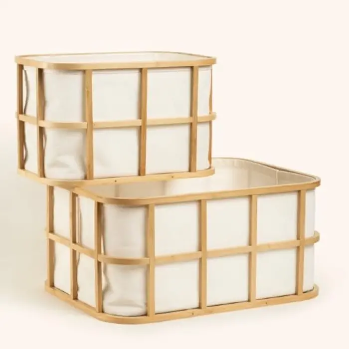 Dalı Natural Bambu Sepet 32x23x20 Cm