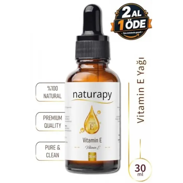 Damlalıklı Cam Şişede Vitamin E Yağı 30 ml