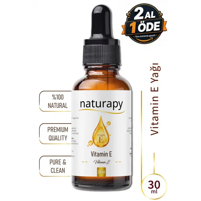 Damlalıklı Cam Şişede Vitamin E Yağı 30 ml
