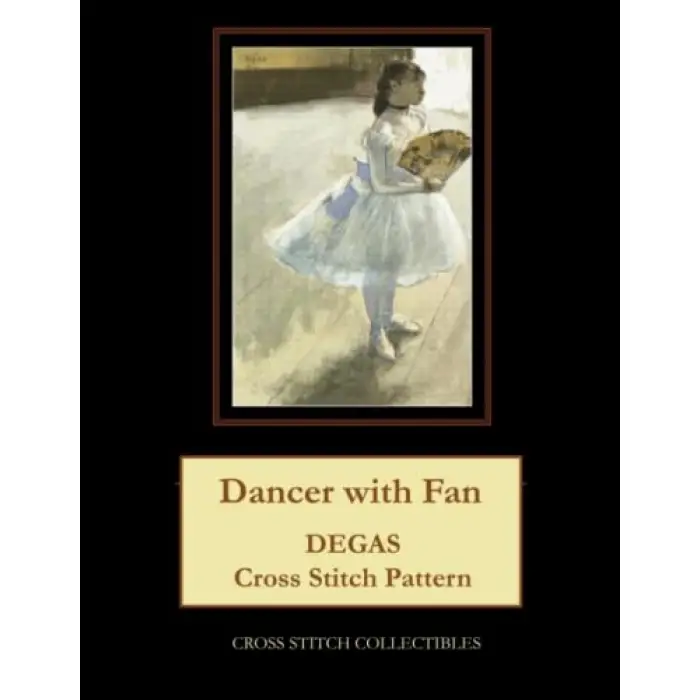 Dancer with Fan: Degas Cross Stitch Pattern