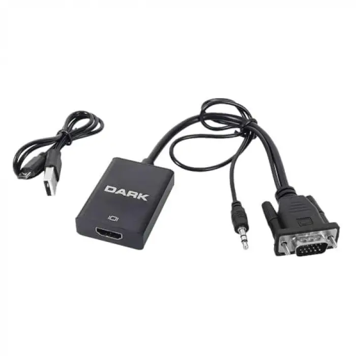 DARKDK-HD-AVGAXHDMI2VGAtoHDMIDönüştürücüSiyah()