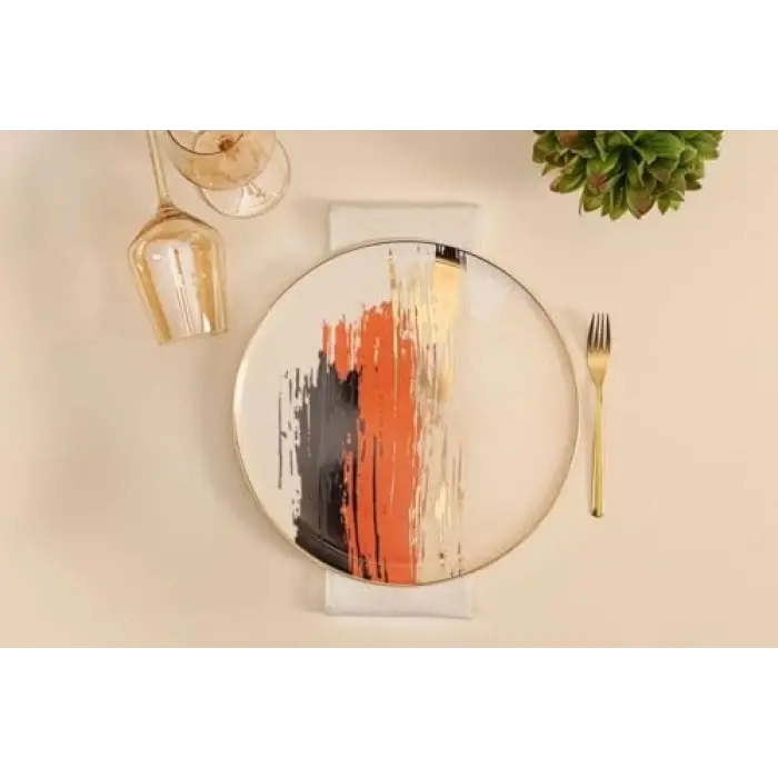 Dash Desen4 Düz Tabak 27cm