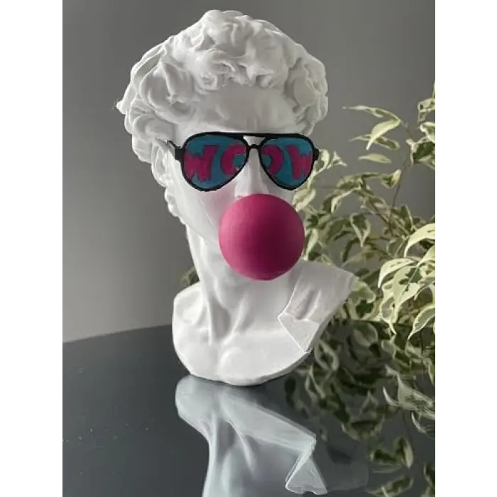 David Büstü, Michelangelo Davut Heykeli Esintili Pop Art Dekor Objesi