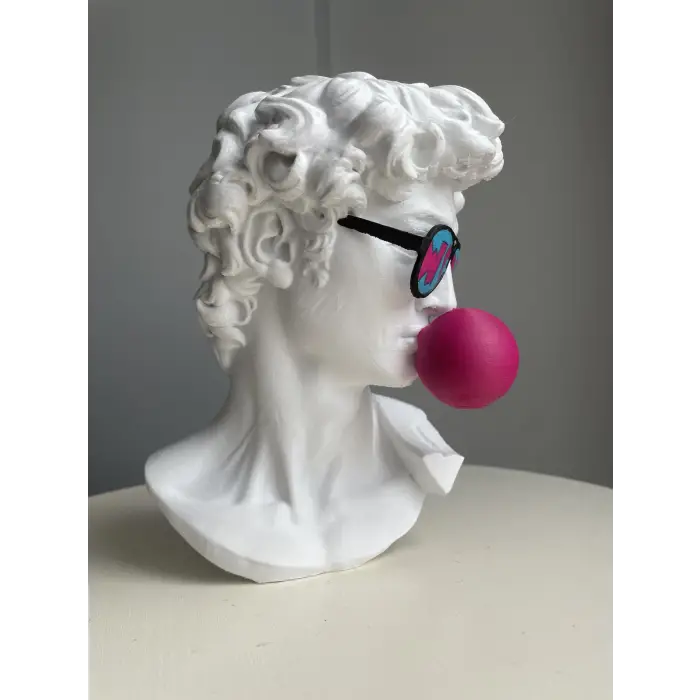 David Büstü, Michelangelo Davut Heykeli Esintili Pop Art Dekor Objesi