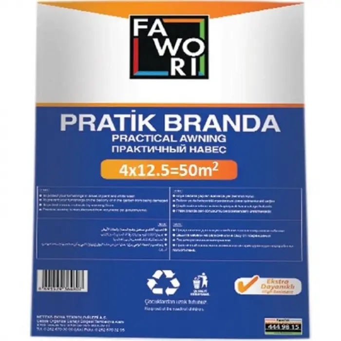 Dayanıklı 4x12.5 m2 50 Pratik Branda Ekstra