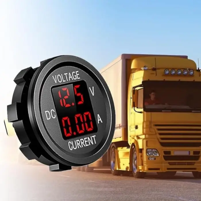 DC12V/24V Dijital Voltmetre Ampermetre