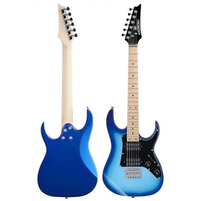 DE-150BL Maple Klavye HH Manyetik Yüksek Kaliteli Elektro Gitar Seti