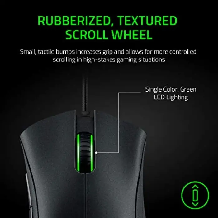 DeathAdder Essential (2021) Kablolu Oyun Faresi, Optik Sensör, 6400 Dpı, 5 Programlanabilir Düğme, Ergonomik Form Faktörü, Siyah