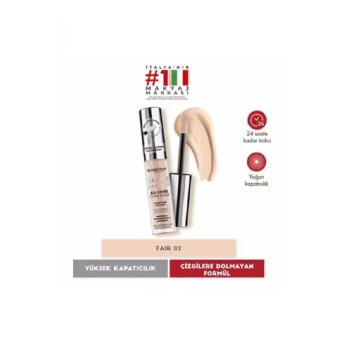 Deborah 24Ore All Over Kapatıcı Waterproof 02 Beige Bej