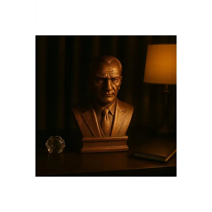 Decostonebiga Atatürk Büst Bakır 9 x 18