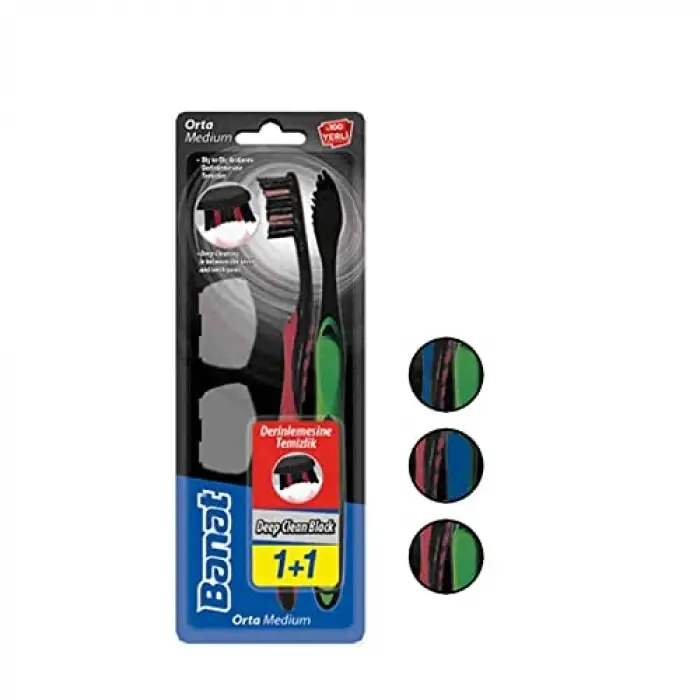 Deep Clean Black 2Li Diş Fırçası