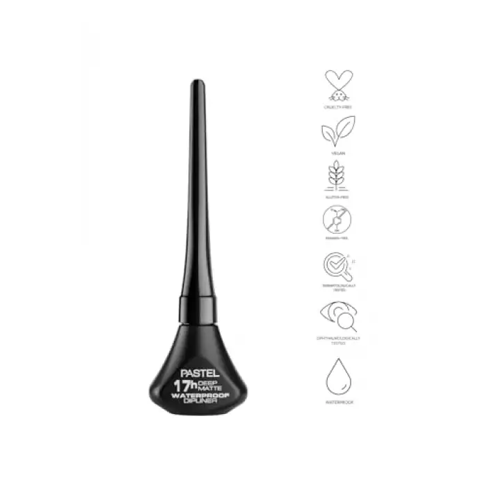 Deep Matte Waterproof Dipliner - Mat Dipliner, Siyah, 4.5 ml