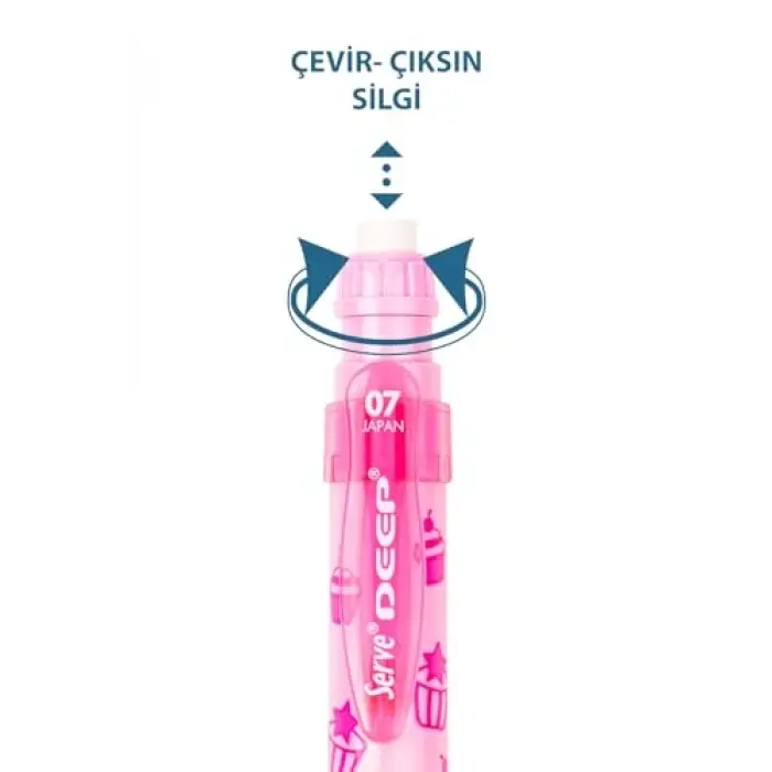 Deep Mekanik Kurşun Kalem 07 MM Cupcake & Dondurma Spmb