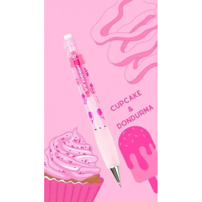 Deep Mekanik Kurşun Kalem 07 MM Cupcake & Dondurma Spmb