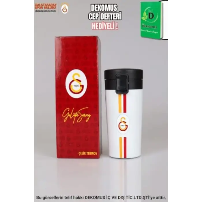 Dekomus Cep Defteri Hediyeli Lisanslı Çelik Termos 400 mL