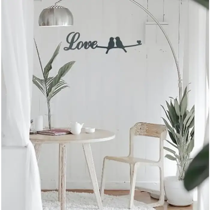 Dekor Duvar Ahşap Kuş Objesi ve Süsü