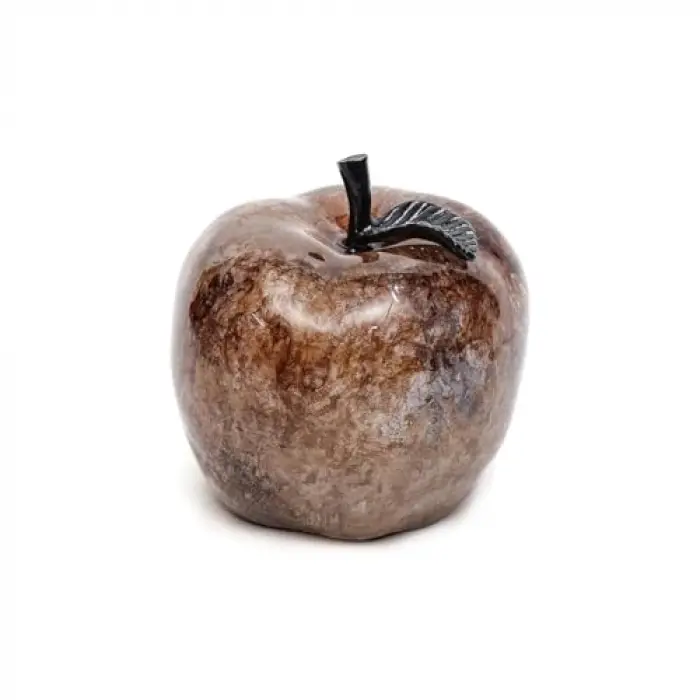 Dekoratif Amber Apple Heykel (16 cm)