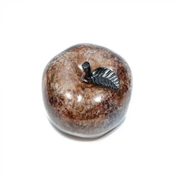 Dekoratif Amber Apple Heykel (16 cm)