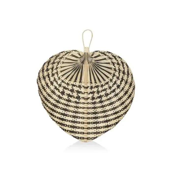 Dekoratif Bambu Duvar Dekoru Siyah 65x57x71 cm