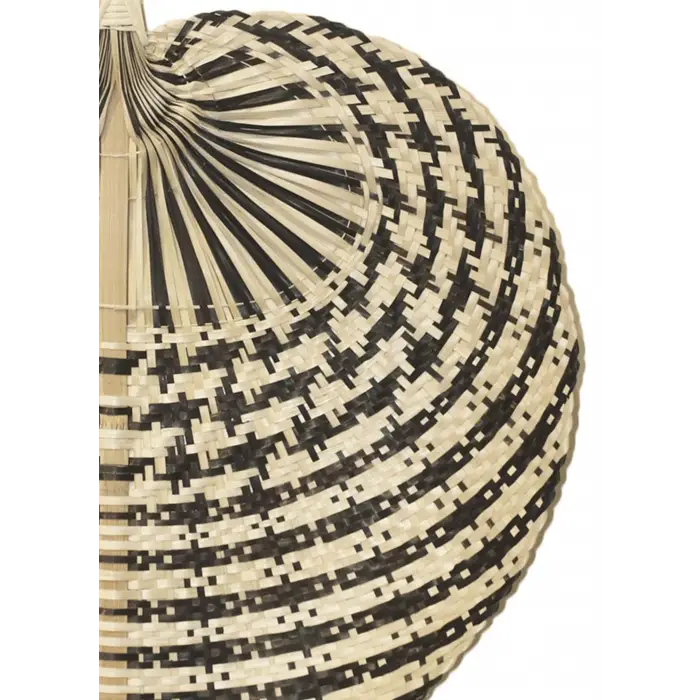 Dekoratif Bambu Duvar Dekoru Siyah 65x57x71 cm