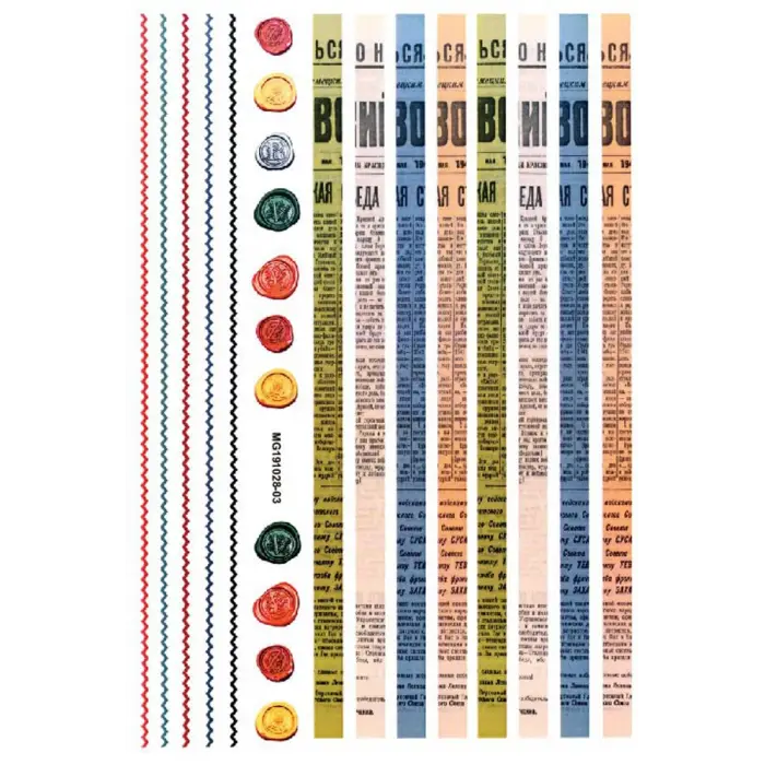 Dekoratif manikür stickerı