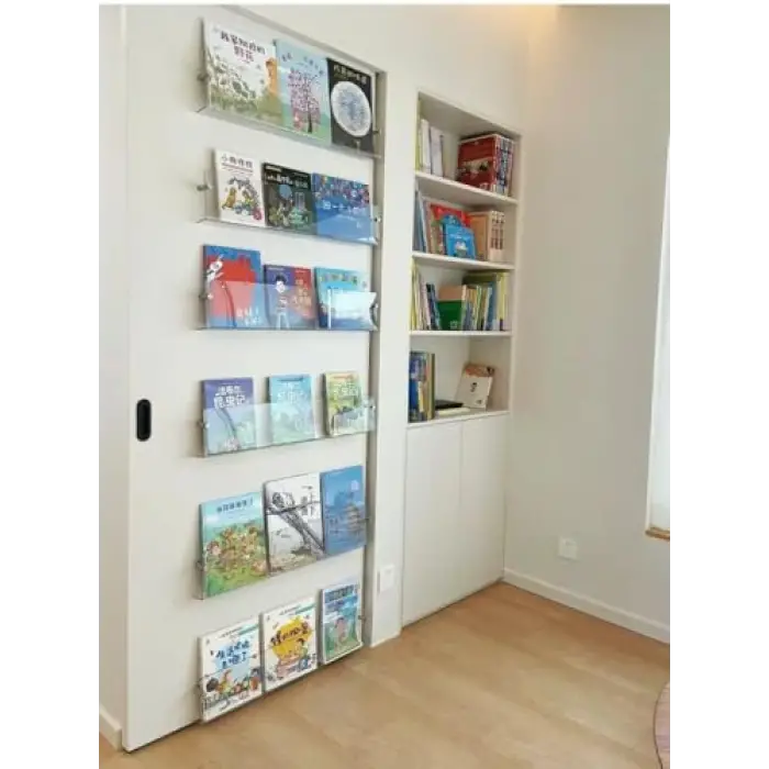 Dekoratif Şeffaf Kitap Rafı 50 cm