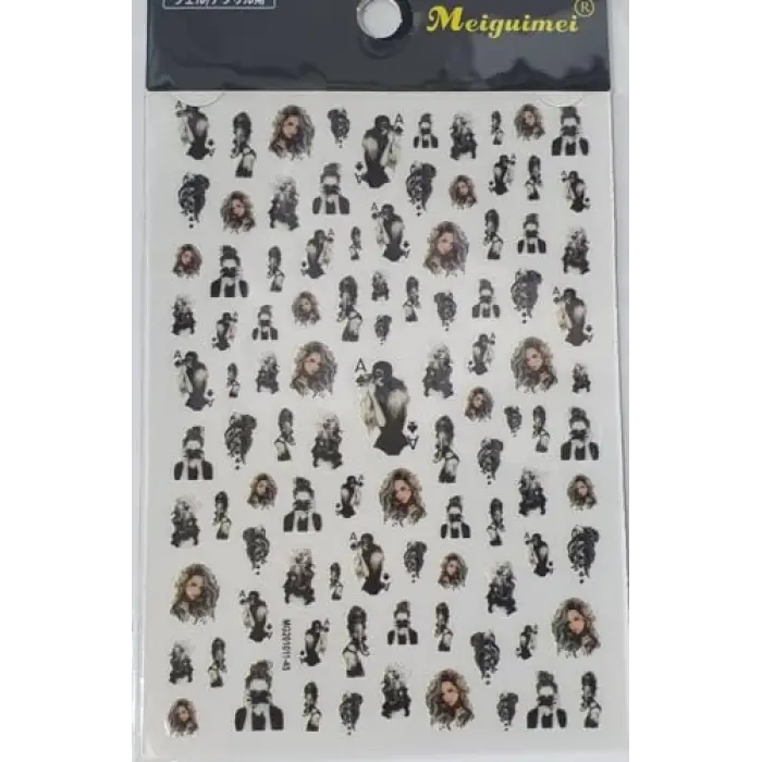 Dekoratif tırnak stickerı