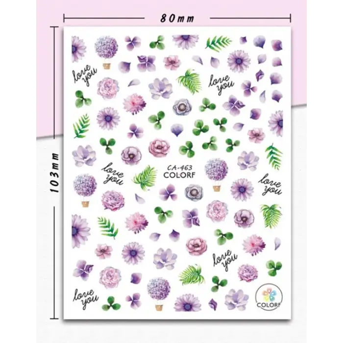 Dekoratif Tırnak Süsleme Stickerı