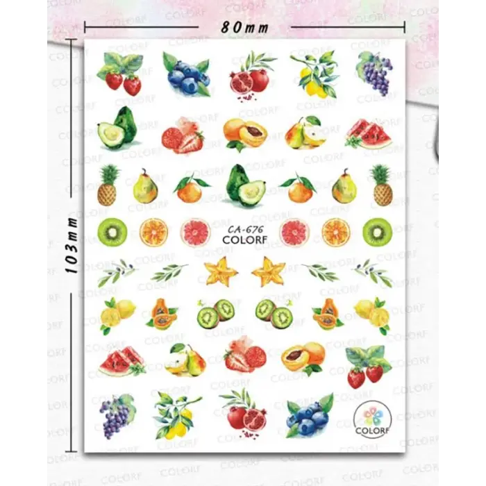 Dekoratif Tırnak Süsleme Stickerı