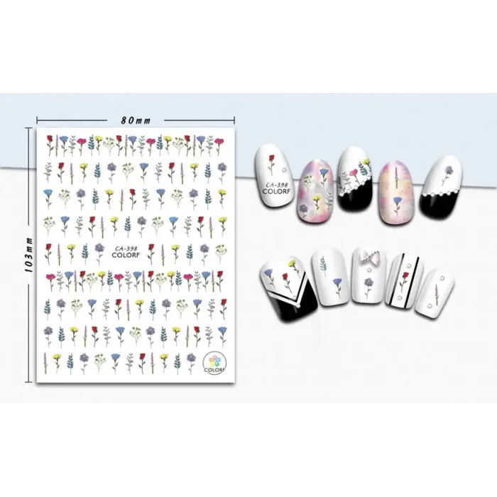 Dekoratif Tırnak Süsleme Stickerı