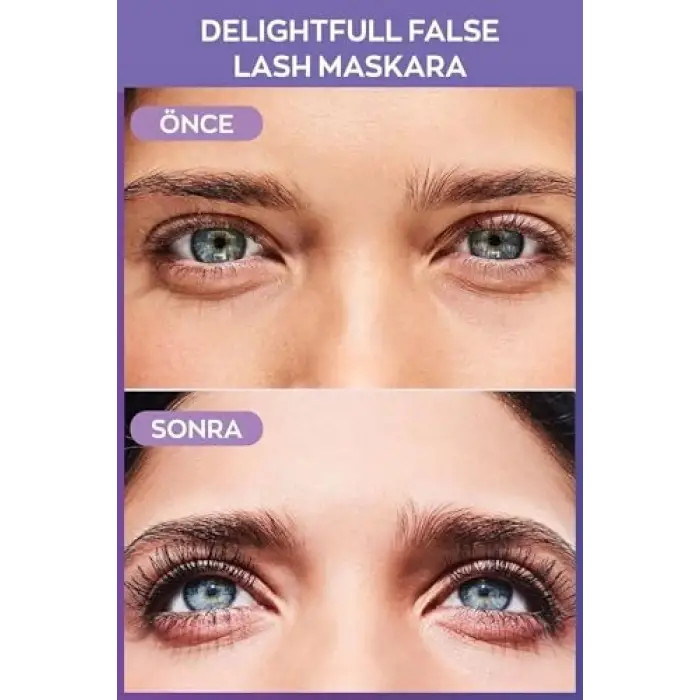 Delightfull False Lash Maskara 10 Ml. Blackest Black
