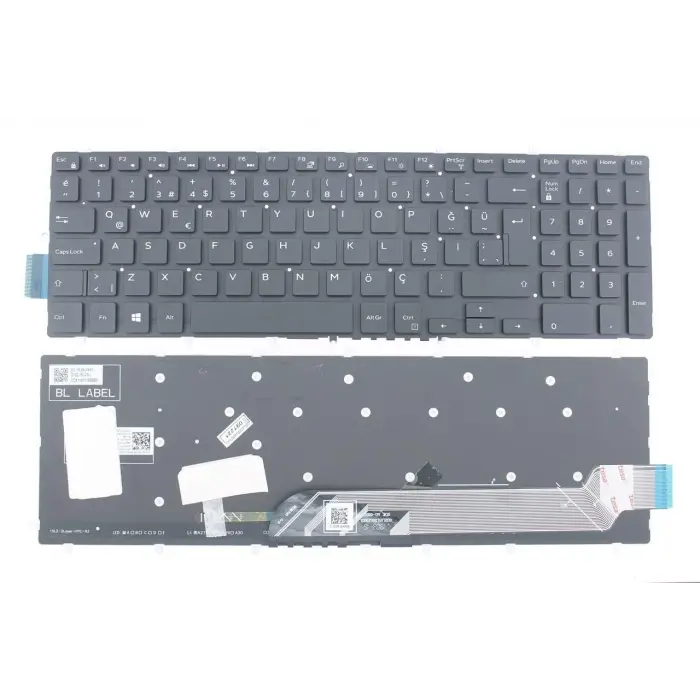 Dell Inspiron 7577 Uyumlu Türkçe Notebook Klavyesi Siyah