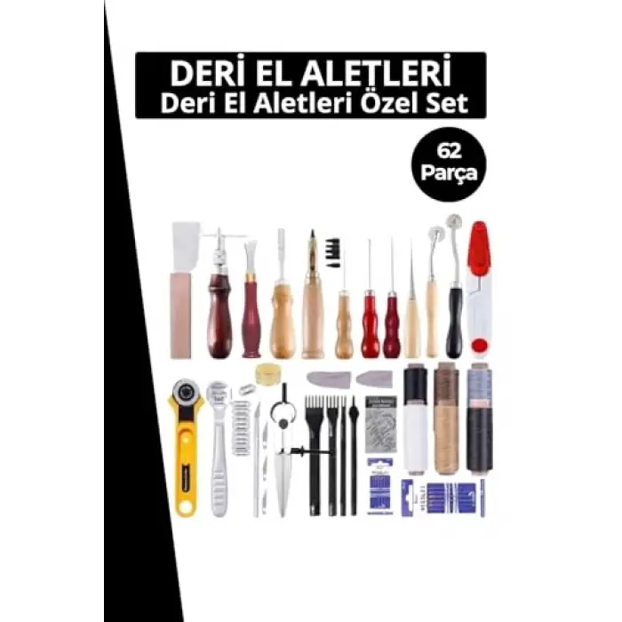 Deri El Aletleri Özel Seti, 62 Parça