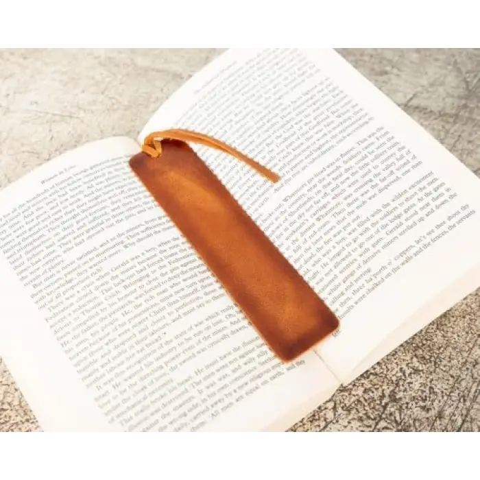 Deri Kitap Ayracı, Efektli Taba