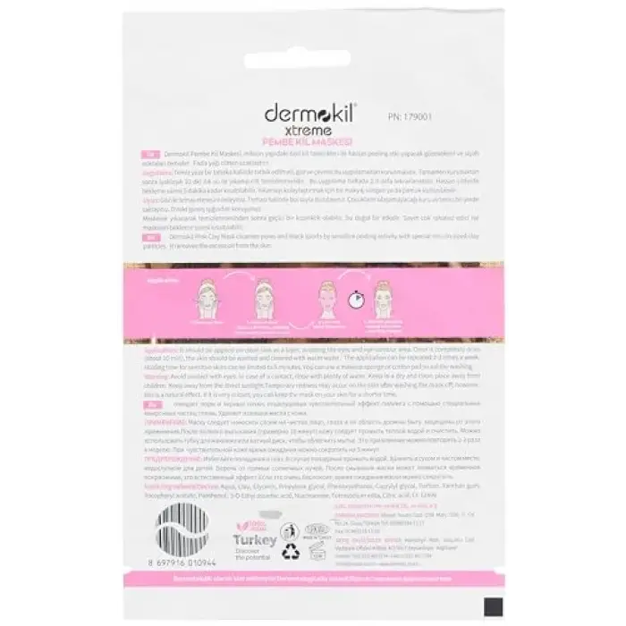 DERMOKİL Pembe Kil Yüz Maskesi 15 ml