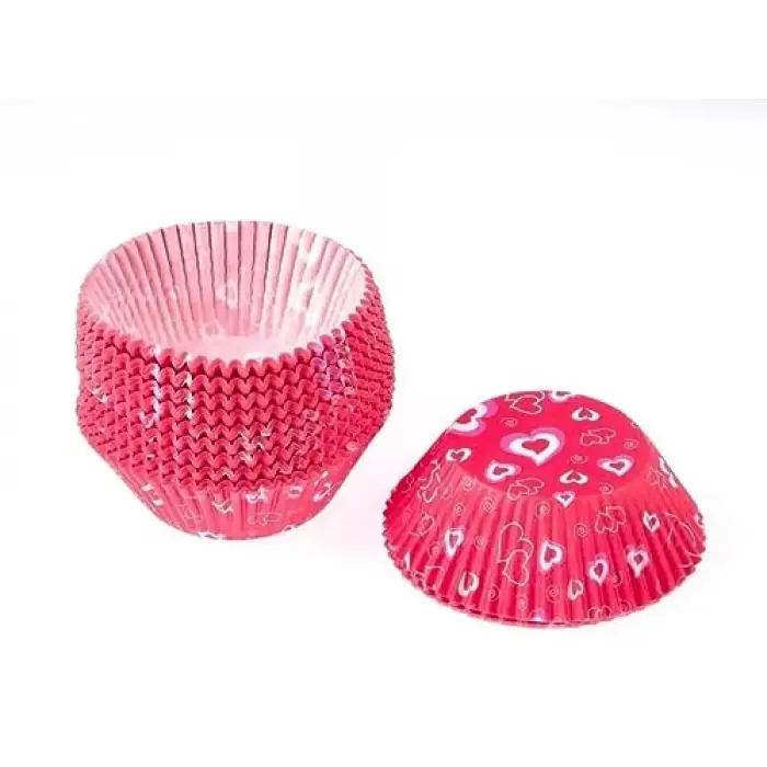Desenli Cupcake Kalıbı, Renkli Muffin Kağıdı 100 Adet