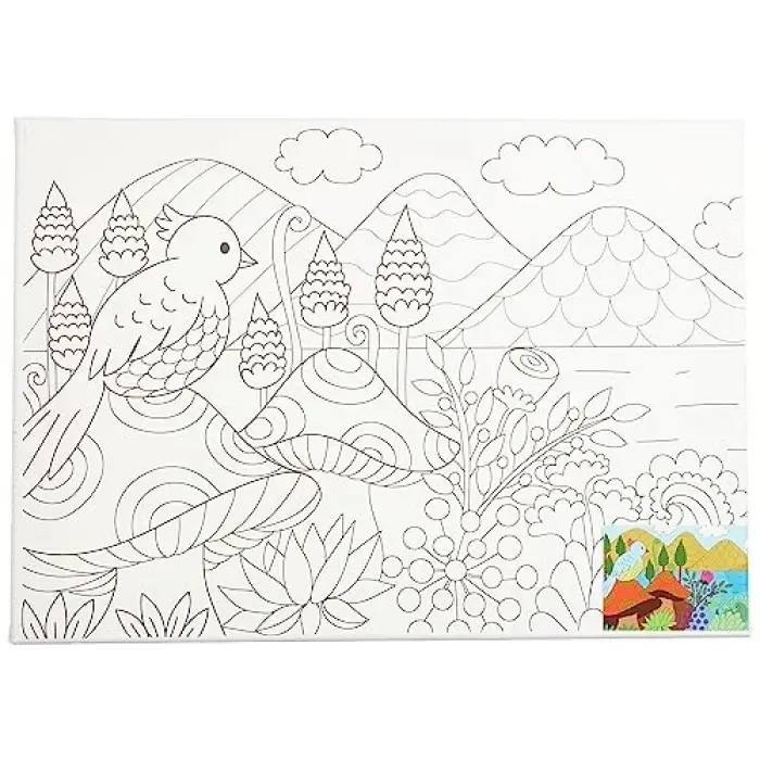 Desenli Tuval 25X35 Cm