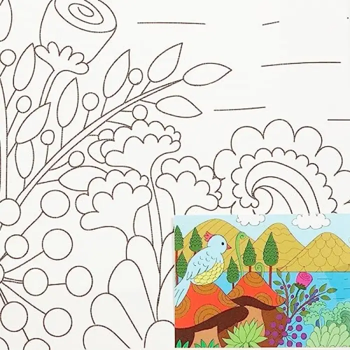 Desenli Tuval 25X35 Cm