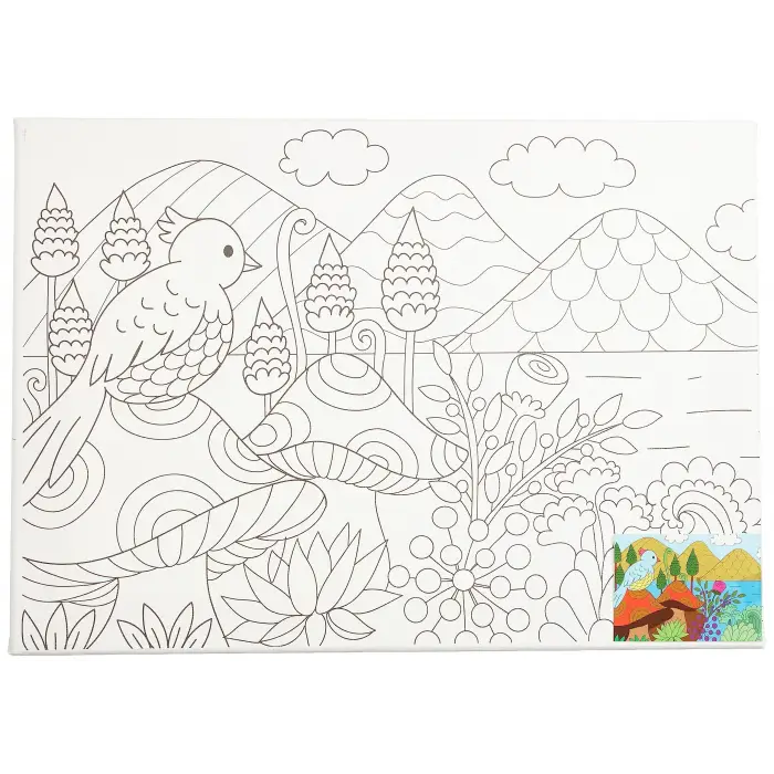 Desenli Tuval 25X35 Cm