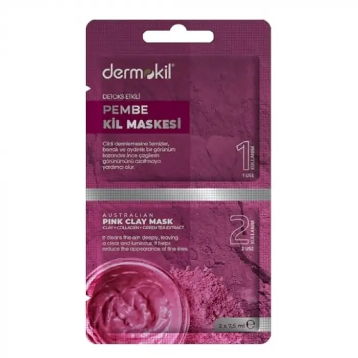 Detoks Etkili Pembe Kil Maskesi 2x 7.5 ml