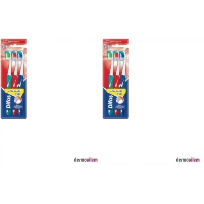 Difaş Ultra Clean 3lü Diş Fırçası
